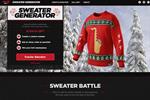 Coke Zero invites users to create their own tacky Christmas sweater