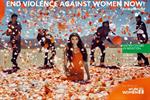 Watch: Benetton 'stones' woman with flowers to end violence