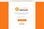 Care International juxtaposes GlobalRichList with The Sunday Times Rich List