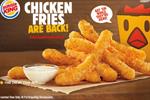 Burger King brings back Chicken Fries and Mushroom Swiss