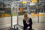 British Gas' Hive bus shelter heats up with a Twitter request