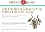 PETA exploits changes to copyright law in swoop on Fortnum & Mason