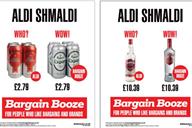 Bargain Booze plays Aldi at its own game in 'Aldi Shmaldi' print campaign