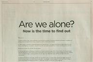 Stephen Hawking and Yuri Milner take out ad in FT to promote alien quest