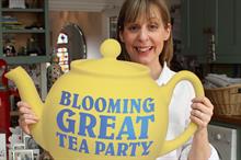 Mel Giedroyc helps launch Marie Curie Cancer Care's Blooming Great Tea Party
