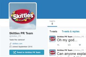 #Skittlegate day 2: Brand's PR team impersonated on Twitter