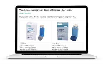 Pictorial inhaler guide published on MIMS website