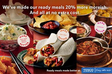Tesco: revamps its ready meals range
