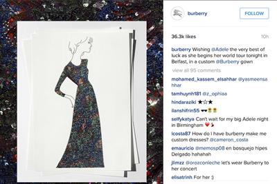 Burberry to dress Adele on her world tour ... and more