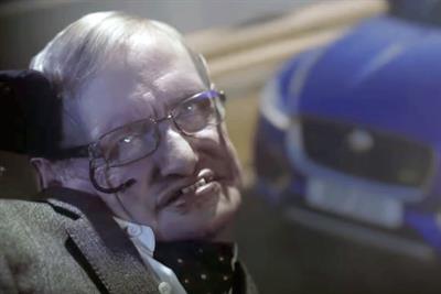 Professor Stephen Hawking turns villain for Jaguar ad ... and more