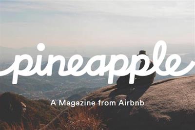 Airbnb reconsiders future of £9 Pineapple magazine