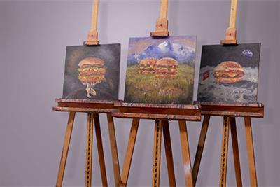McDonald's makes Facebook Live Video debut with burger-inspired art