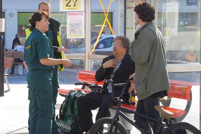 Dom Joly causes mischief in NHS 111 campaign