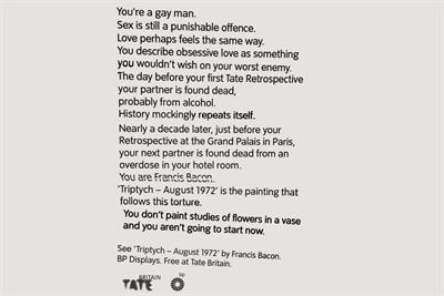 Tate Britain ads aim to spark public reappraisal of famous art works