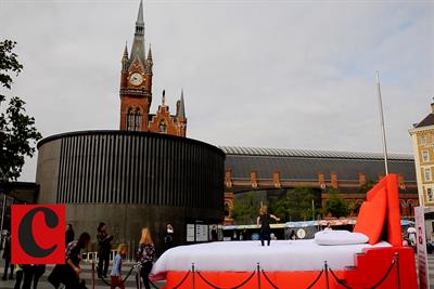 Watch: Virgin Media's giant trampoline bed