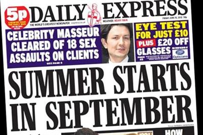 Daily Express readership drops by more than quarter, says Pamco