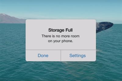 Google Photos ad cheekily references limited iPhone storage