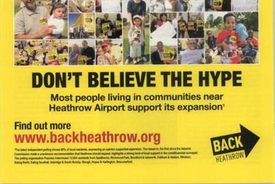Heathrow expansion group told by ASA not to repeat claim about local support