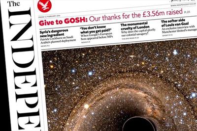 The Independent scored 12% combined audience lift in print edition's final year