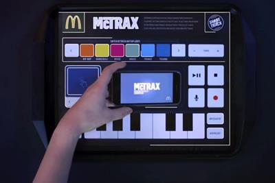 McDonald's McTrax invites diners to play with interactive musical placemats