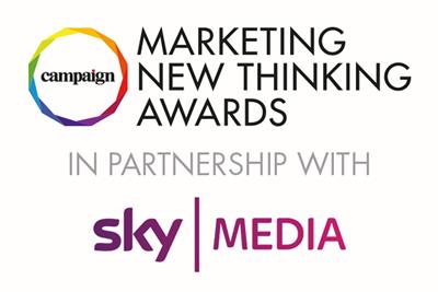 Sky Media named headline partner of Marketing New Thinking Awards 2017 as deadline extends to 22 June