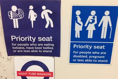 Night Tube spoof etiquette posters created by Crispin Porter & Bogusky creatives