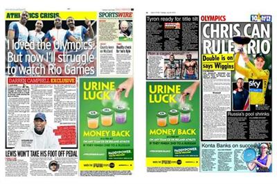 Paddy Power says 'Urine luck' with money back campaign on a Russian win