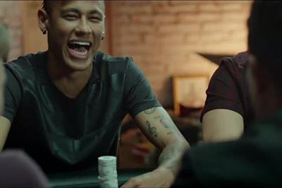 Football stars Ronaldo and Neymar in PokerStars Facebook campaign