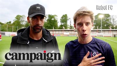 Campaign TV: Brave Bison helps launch Rebel FC with Rio Ferdinand and YouTuber Calfreezy