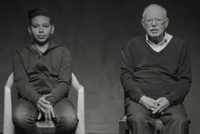 Holocaust survivor Henry Jacobi explains his role in Unicef's refugee film