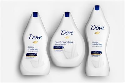 Dove's body-shaped bottles backfire