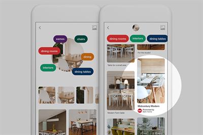 Pinterest extends its visual search technology to ads