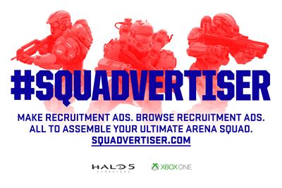 Halo 5 "squadvertiser" by McCann London