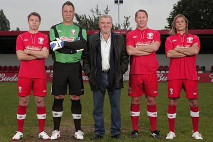 Webley FC: Graeme Le Saux, David Seaman,Terry Venables, Ray Parlour and Claudio Caniggia