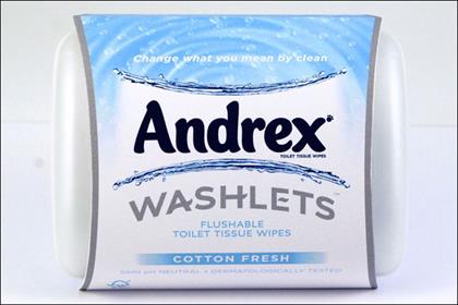 Andrex: £3m relaunch of moist wipes range Washlets