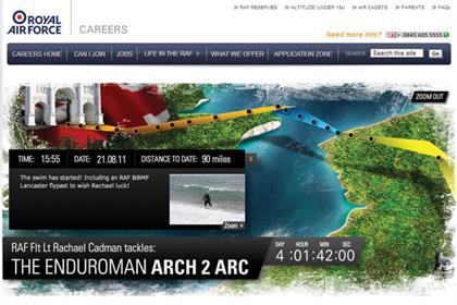 Royal Air Force: LIDA integrated the service's 'Be part of the story' campaign into an improved careers website
