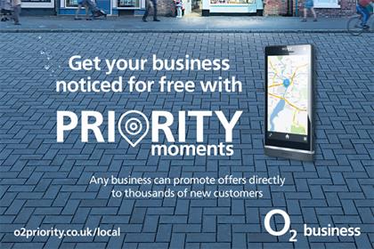 O2 Priority Moments: targets independent businesses