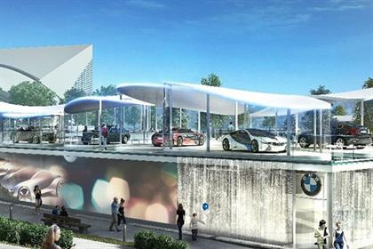 BMW: unveils Olympic Pavilion