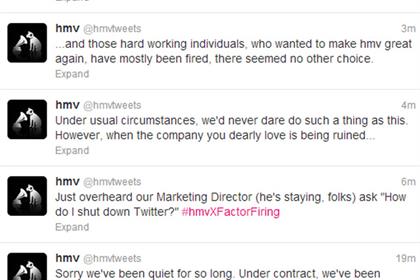 HMV: Twitter account hijacked