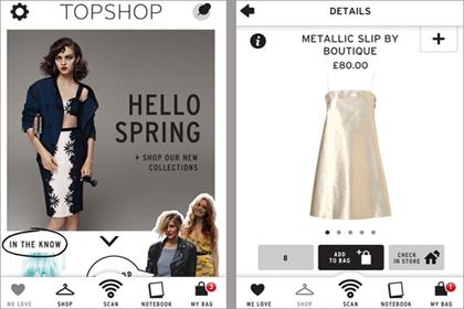 Topshop: rolls out iPhone app