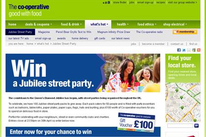 The Co-operative: offers to help fund Diamond Jubilee street parties