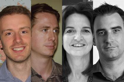 Matt Piner, Rob Ward, Lucy Unger and Alastair Lockhart
