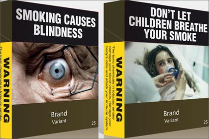 Cigarette branding: examples of proposed packaging to be launched in Australia