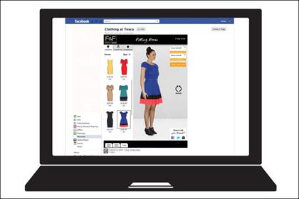 Tesco: trials virtual 3D fitting room service