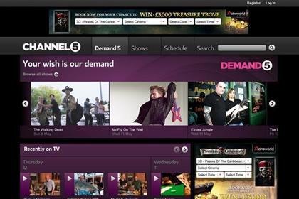 Channel 5: Samsung agrees app deal for on-demand service