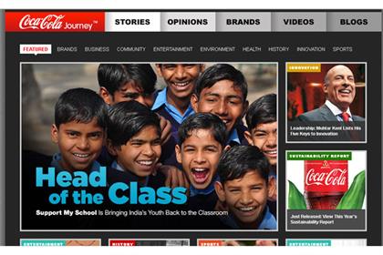 Coke promotes social causes and story-telling with Coca-Cola Journey 'magazine'