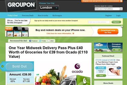Groupon: ASA raps Ocado deal