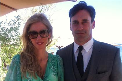 Claire Beale and Jon Hamm