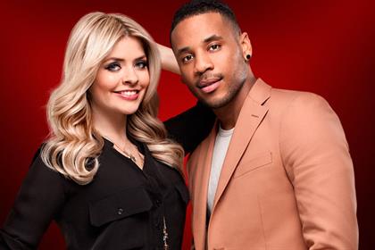 The Voice presenters Holly Willoughby and Reggie Yates