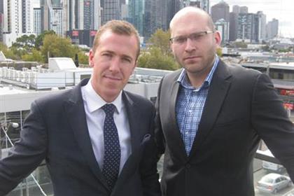 Vizeum: Travis Day, left, and David Campbell launch Melbourne office